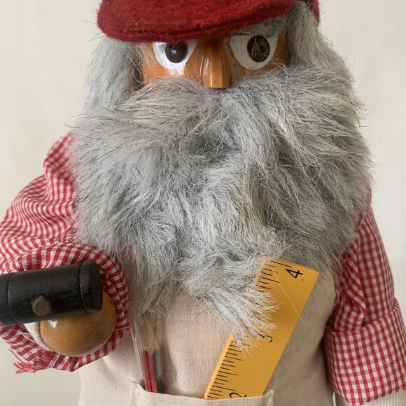 Grandeur Noel 2000 Collector's‎ Edition 17" Wooden Santa Nutcracker Toy Maker - Picture 9 of 16